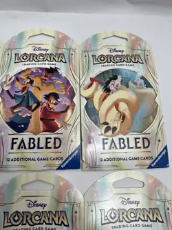 Disney Lorcana TCG Fabled Sleeved Booster Pack - Lot of 6 - Image 4