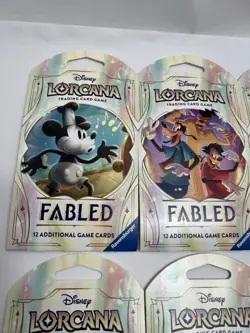Disney Lorcana TCG Fabled Sleeved Booster Pack - Lot of 6 - Image 5