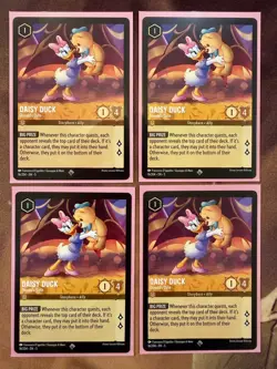 4x Lorcana - Daisy Duck - Donald's Date 16/204 Shimmering Skies Regular - Image 1