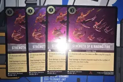 Disney Lorcana - Strength of a Raging Fire 201/204 - Near Mint Cold Foil X4 - Image 1