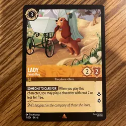 Disney Lorcana Lady - Family Dog 11/204 - Reign of Jafar - Image 1