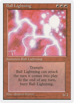 Ball Lightning x (4) MTG 4th Edition - R176 - VG/EX- 4RCards - Image 1