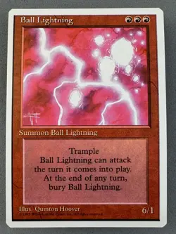 Ball Lightning 4th Edition MTG—Never Played Near Mint—Vintage Magic - Image 1