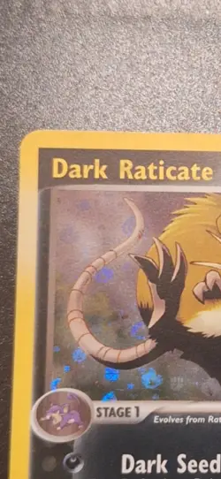 2004 POKEMON DARK RATICATE EX TEAM ROCKET RETURNS REVERSE HOLO STAMPED 17/109 - Image 3
