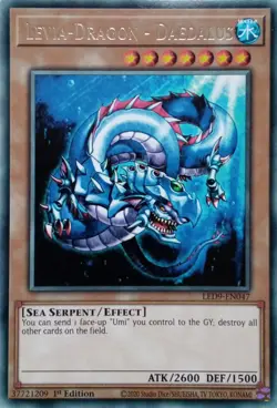 LED9-EN047 LEVIA-DRAGON DAEDALUS RARE 1ST EDITION YuGiOh CARD - Image 1
