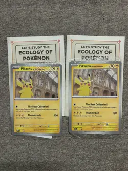 Pokemon TCG Promo Oversized Card - Pikachu at the Museum (Sealed) - UK ⭐ x2 - Image 1