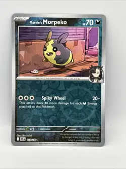 Pokemon Cards 137/182 Marnie's Morpeko Destined Rivals Reverse Holo - Image 1