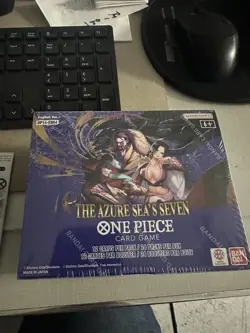 ONE PIECE CARD GAME THE AZURE SEA'S SEVEN BOOSTER BOX OP14 English with promo - Image 1