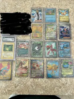 Pokemon card Lott 16 Cards 1 Graded - Image 1