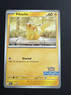 Pikachu - 214 (Illustration Contest 2024) 214 Sv: Scarlet & Violet Promo Cards - Image 1