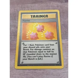 Revive 89/102 Pokemon Base Set Uncommon Moderately Played Card (MP) - Image 1