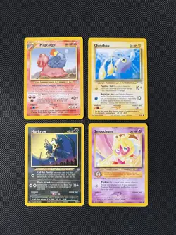 Pokemon TCG Neo Revelation 4 Card Mixed Lot Vintage WOTC NM/LP - Image 1