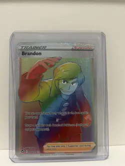 Brandon - 203/195 - Pokemon Silver Tempest Sword & Shield Secret Rare Card NM - Image 1