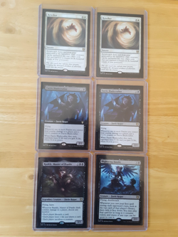 mtg 2 retether and 2 faerie bladecrafter reg finish 2 other cards all n/m con. - Image 1