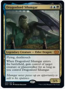Dragonlord Silumgar MTG Double Masters 2022 NM-MINT MAGIC THE GATHERING CARD - Image 1