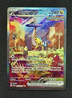 Pokemon TCG - Raging Bolt ex 208/162 SV05 Temporal Forces Holo SIR | NM - Image 2
