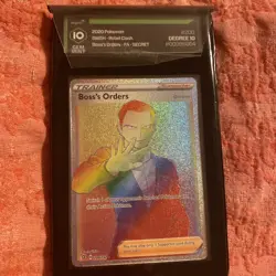 Pokemon TCG Trainer Card Boss's Orders 200/192 NM Rainbow Secret Rare Holo - Image 1