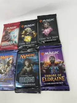 Magic the Gathering (MtG) Booster Pack Lot Variety Lot of 6 - From 2017, 2019 + - Image 4