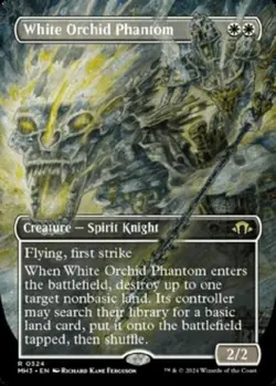 BORDERLESS WHITE ORCHID PHANTOM NM! *MODERN HORIZONS 3* - Image 1