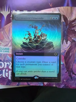 Magic The Gathering, Harmonized Crescendo, (Extended Art) Lorwyn Eclipsed, Foil - Image 1
