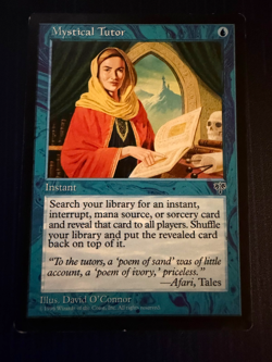 MTG Magic the Gathering Mystical Tutor Mirage Rare LP - Image 1