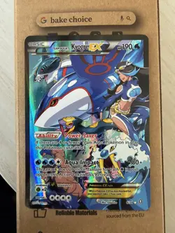 Team Aqua's Kyogre EX Double Crisis 6/34 Ultra Rare Pokemon Card - LP - Image 3