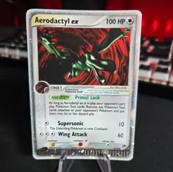 Aerodactyl EX 94/100 Sandstorm Holo Pokemon LP - SEE PICS Read Description - Image 1