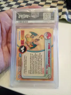 Pokemon: CHARIZARD #6 Holo FOIL 1999 Topps Pokemon T.V. Blue Vintage PSA 6 - Image 3