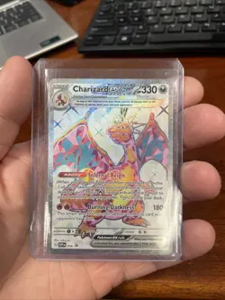 Charizard ex Tera Full Art 056/197 – SV Black & White Mosaic Holo – Pokemon Card - Image 1