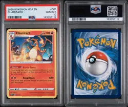Pokemon TCG - PSA 10 (Pop 346) 2025 McDonald's Promo Charizard, M24-EN001 - Image 3