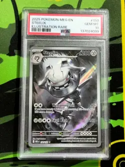 Steelix 150/132 Illustration Rare PSA 10 Pokemon TCG Mega Evolution English - Image 3