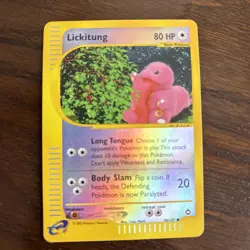 Lickitung 90/147 Reverse Holo Pokemon Aquapolis 2002 Wotc Vintage Holo LP - Image 1
