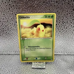 Pokemon TCG Chikorita 55/101 Hidden Legends Regular - Image 1