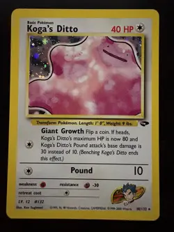 KOGA’S DITTO HOLO 10/132 GYM CHALLENGE NM POKEMON - Image 1