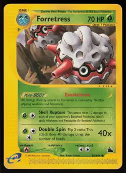 Pokemon Forretress (56) Common Normal Skyridge 056/144 LP - Image 1