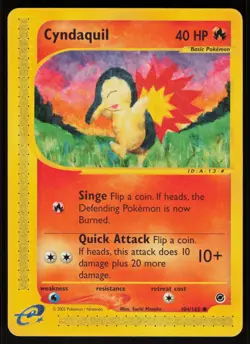 Pokemon Cyndaquil (104) Common Normal Expedition 104/165 NM - Image 1