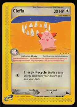 Pokemon Cleffa Common Normal Skyridge 048/144 LP - Image 1