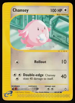 Pokemon Chansey Common Normal Aquapolis 069/147 LP - Image 1