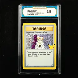 TQG 9.5 MINT+ 2021 Pokemon ENG Imposter Professor Oak 73/102 R - Image 1