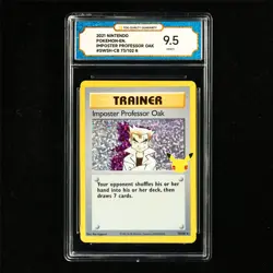 TQG 9.5 MINT+ 2021 Pokemon ENG Imposter Professor Oak 73/102 R - Image 2