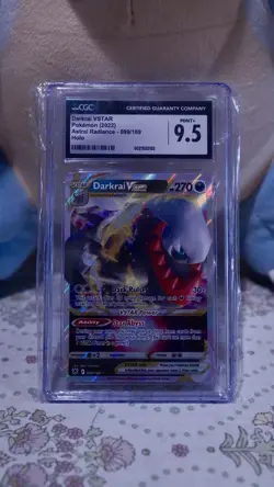 Pokemon TCG Darkrai VSTAR 099/189 Ultra Rare Holo Astral Radiance CGC 9.5 - Image 1
