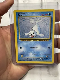 Pokemon Seel Uncommon Unlimited Base Set 41/102 NM Near Mint Vintage Vtg Pokemon - Image 1