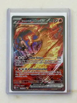 Pokemon TCG Team Rockets Moltres EX SIR 229/182 Destined Rivals - Image 1