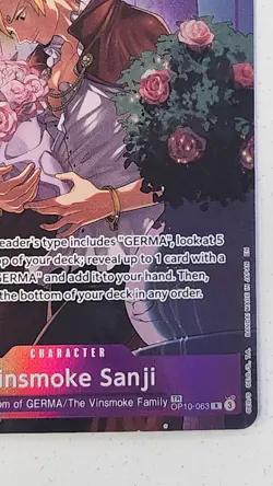 Vinsmoke Sanji OP10-063 TR TREASURE RARE One Piece Legacy Of The Master Bandai - Image 5