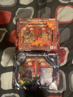 One Piece TCG Illustration Box Vol 5 and Vol 6 Lot - Factory Sealed - Image 1