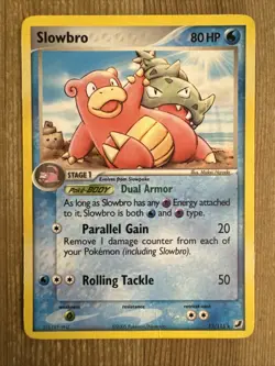 Slowbro - 13/115 -Non Holo Rare Exclusive DMG, English Pokemon EX Unseen Forces - Image 1