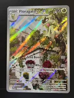 Floragato Scarlet & Violet Paldea Evolved Holo Illustration Card 197/193 - Image 1