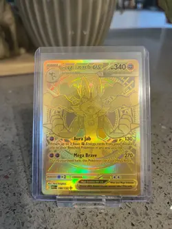 Mega Lucario EX 188/132 Hyper Rare Gold Mega Evolutions Pokemon Card - P/Fresh. - Image 5