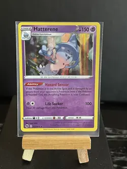 Pokemon Card Hatterene 020/073 Rare Holo Champions Path Near Mint Pack Fresh - Image 1