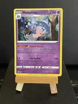 Pokemon Card Hatterene 020/073 Rare Holo Champions Path Near Mint Pack Fresh - Image 2